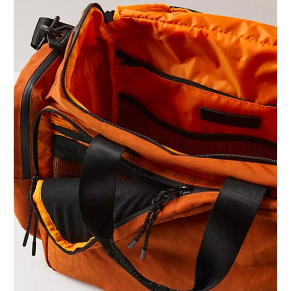 Free People Rover Recycled Nylon Weekender Bag in Rust - Picture 2 of 5